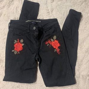 Floral AE jeans